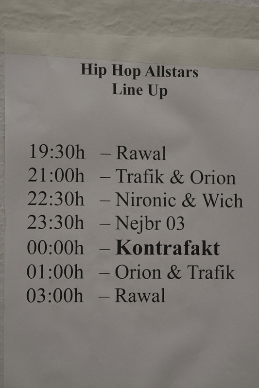 HIP HOP ALLSTARS - Sobota 3. 11. 2007